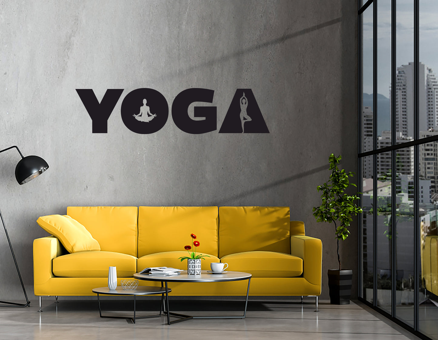 Sticker Sepetim - Duvar Dekoru - Yoga Dekoratif Duvar Sticker