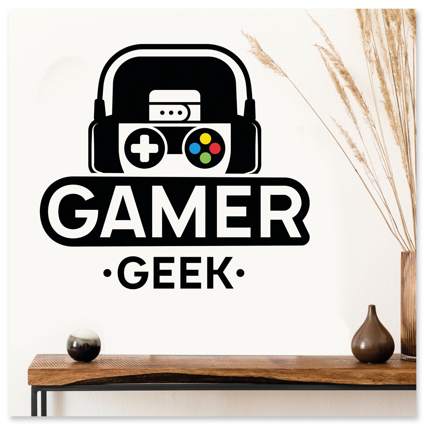 Gamer Oyuncu Pc, XBOX, Playstation Console Games Gamer Geek Duvar Sticker