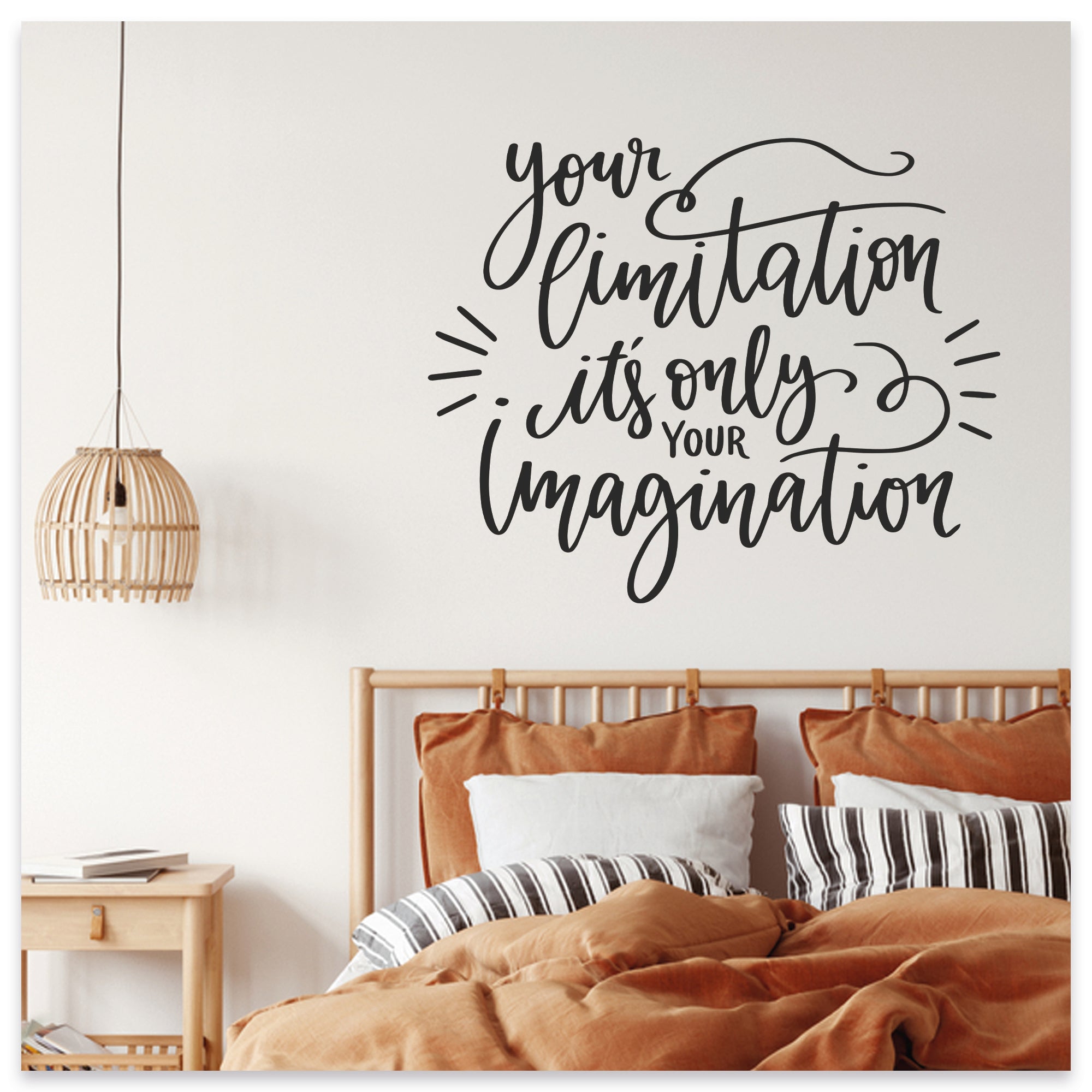 Sticker Sepetim - Your Limitation It's Only Your İmagination Dekoratif ...